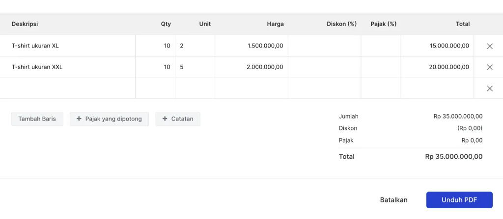 invoice online gratis