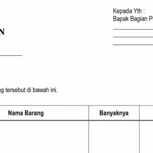Surat Jalan Pengiriman Barang
